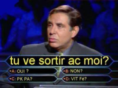  POUR LE GARCON: TU VE ORTIR AVEC MOI?